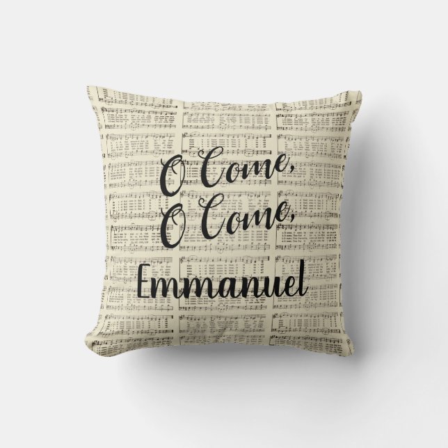 Coussin O Come, Emmanuel (Recto)
