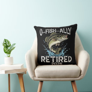Coussin O-Fish-Ally Retraité 2026 Humour Drôle