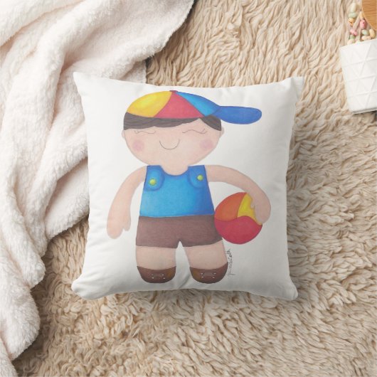 Coussin O Menino de Boné e a Bola (Couverture)