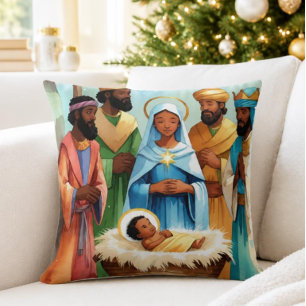 Coussin Ô Nuit Sainte Nativité Noël