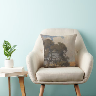 Coussin Oak Tree (1910) - Aquarelle Vintage majestueuse