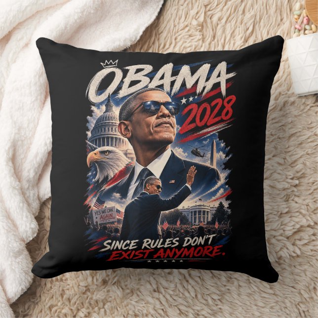 Coussin Obama 2028 Puisque les règles n'existent plus (Couverture)