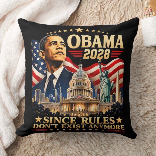 Coussin Obama 2028 Puisque les règles n'existent plus (Couverture)