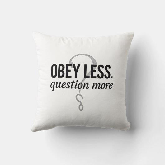 Coussin Obéis Moins. Question Plus - Conception de devis r (Verso)