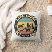 Coussin Objectif de vie caresser tous les chiens Copie Cop (Couverture)
