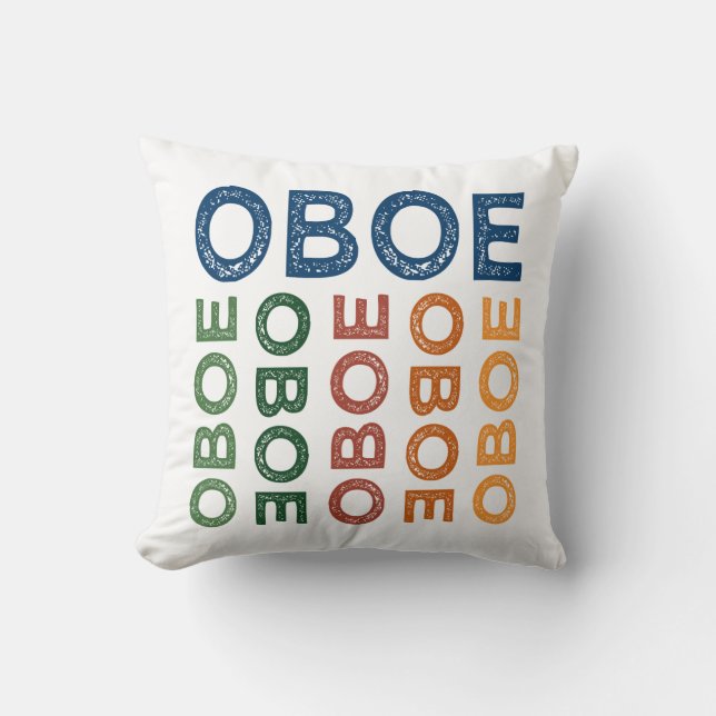Coussin Oboe coloré (Recto)