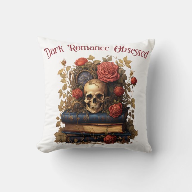 Coussin Obsédé de Romance Sombre (Recto)