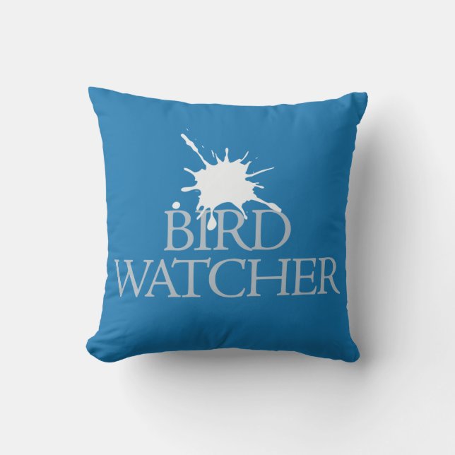 Coussin Observateur d'oiseaux (Recto)