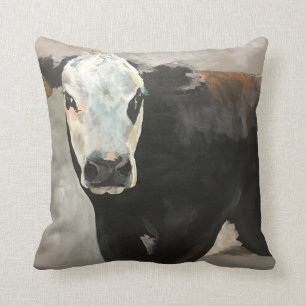 Coussin occidental de véritable vache à poussière