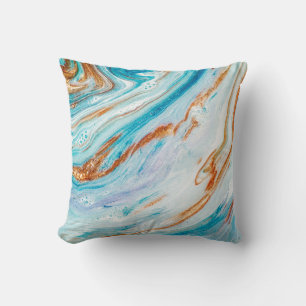 Coussin Océan Abstrait - ART. Luxe Naturel. Incorpo de sty