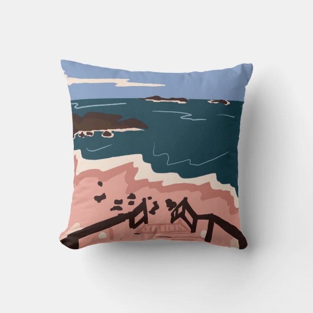 Coussin Ocean Blues (Recto)