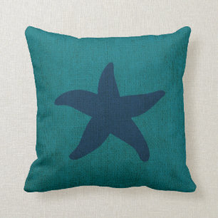 Coussin Océan du dollar d'étoiles de mer et de sable