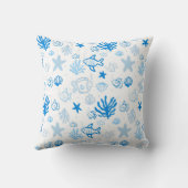 Coussin Ocean Fish Nom personnalisé Nursery Boys Room Art (Verso)