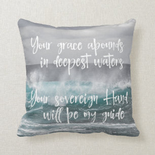 Coussin Océan : La grâce abonde dans les eaux les plus pro
