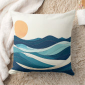 Coussin ocean mug, waves design, minimalist mug, coastal l (Couverture)
