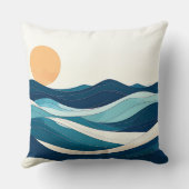 Coussin ocean mug, waves design, minimalist mug, coastal l (Verso)