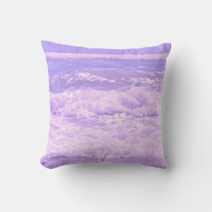 Coussin Ocean Sea Beach Purple Waves Water