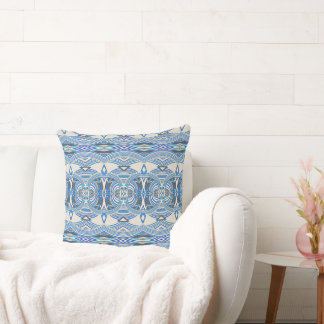 Coussin Ocean Tides Abstract Tribal 