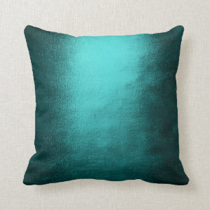 Coussin Océan vert aquatique tropical turquoise d'abrég