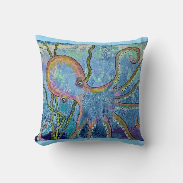 Coussin Octopus Throw Pillow (Recto)