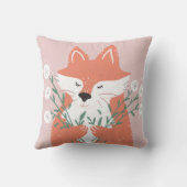 Coussin Odeur Fleurs Jolie Fox Illustration (Verso)