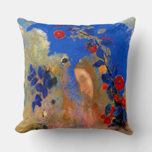 Coussin Odilon Redon - Profil sous une arche,