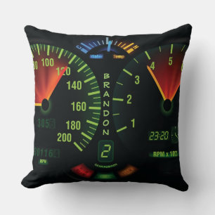 Coussin Odomètre de Speedometer Design Odomètre à lancer