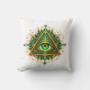 Coussin Œil de laiton verdoyant