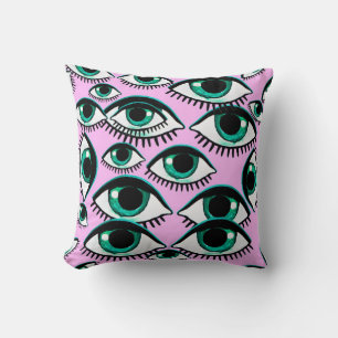 Coussin Oeil de montagne. Icône Abstraite. 