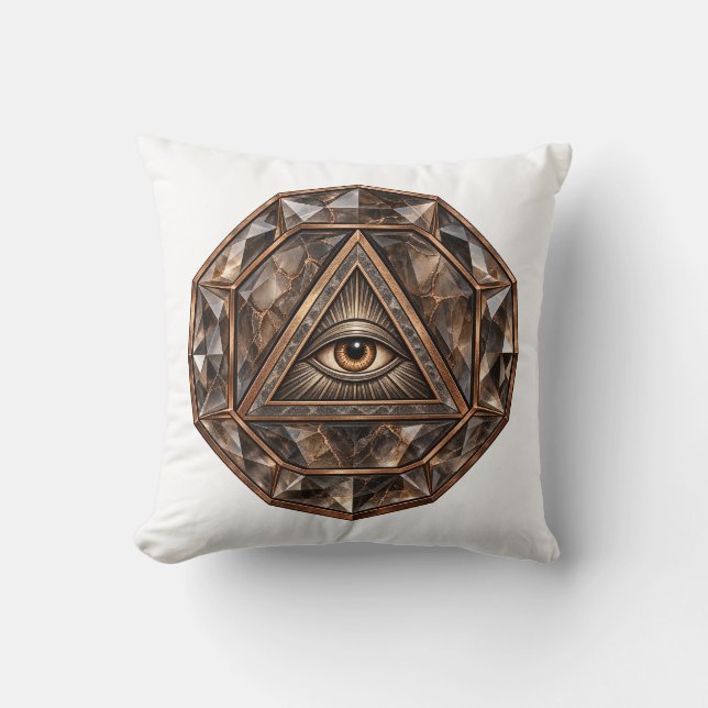 Coussin Œil de Quartz Fumé (Recto)