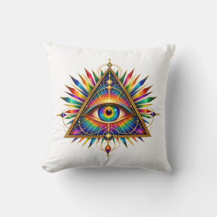 Coussin Œil de Triangle Aube de Jade
