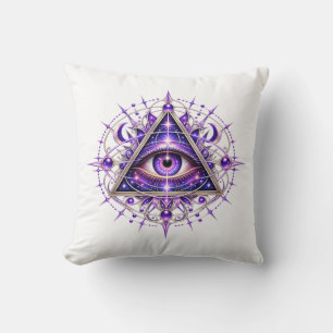 Coussin Œil Lunaire Violet