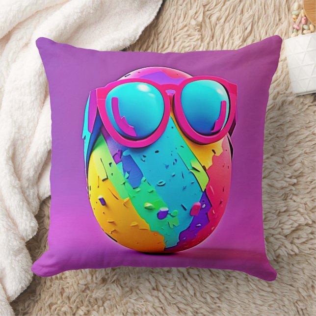 Coussin Oeuf coloré cool (Couverture)