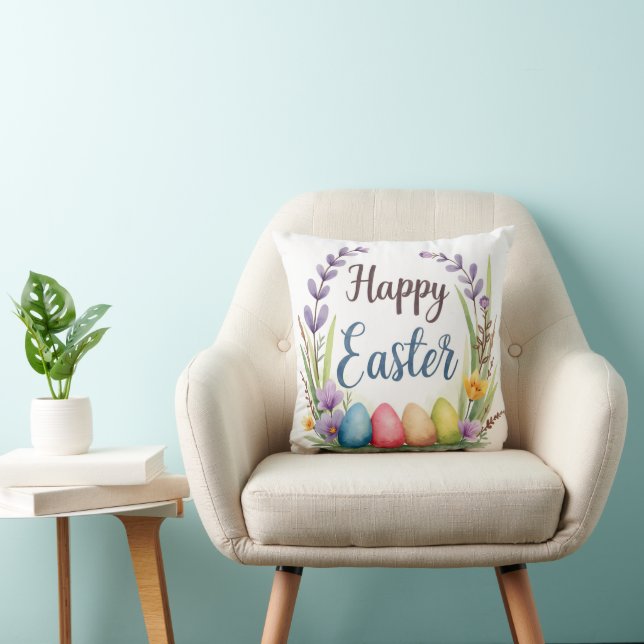 Coussin Œufs de Pâques modernes Belle Collection (Chaise)