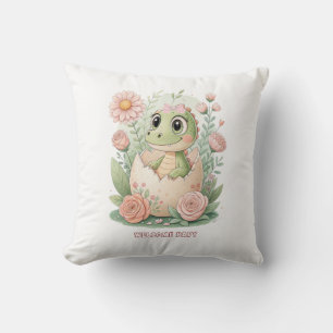 Coussin OEufs d'éclosion de bébé kawaii floral -Fille