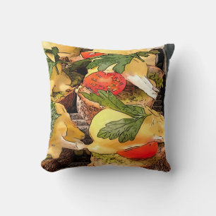 Coussin Œufs Pochés avec Avocat sur Toast