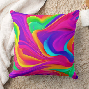Coussin Oeuvre Abstraite colorée