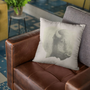 Coussin Oeuvre animale Buffalo Spirit