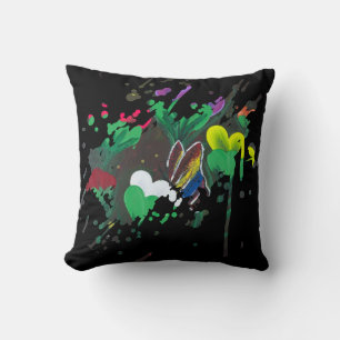Coussin Œuvre d'art faite main - Papillon Bolssom