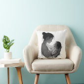Coussin Œuvre d'art Mère & Bébé (Chaise)
