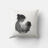 Coussin Œuvre d'art Mère & Bébé (Verso)