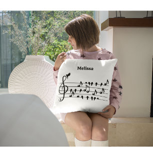 Coussin Oeuvre d'art personnalisée sur le thème des oiseau