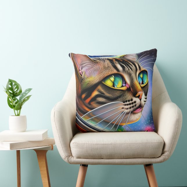 Coussin OEuvre d'astronaute de chats (Chaise)