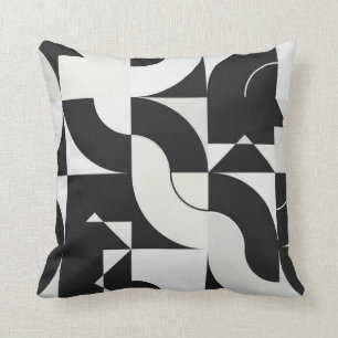 Coussin OEuvre de composition Bauhaus réalisée avec l'ele