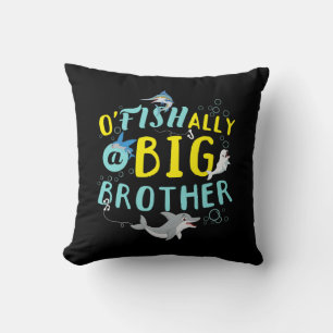 Coussin Officiellement - O'Fishally un jeu de mots Big Bro