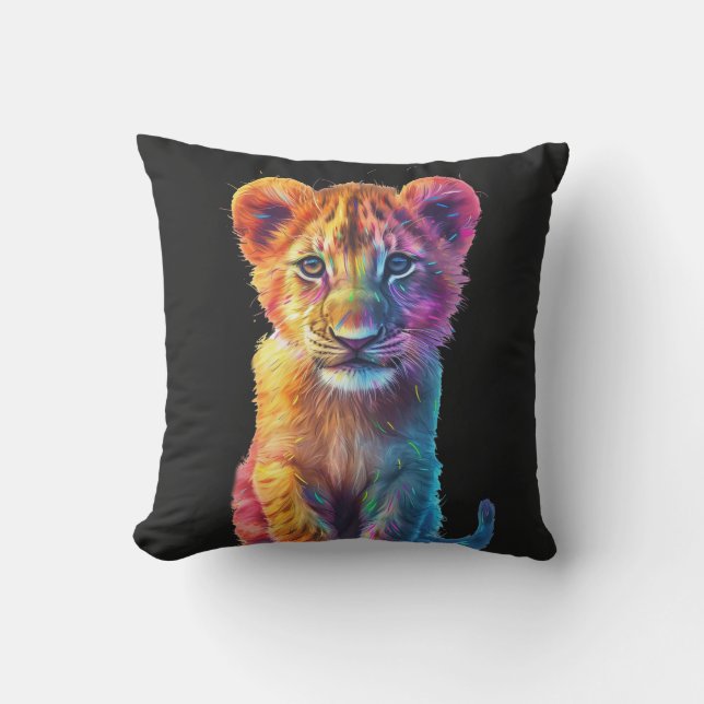 Coussin Oh Baby Big Cat Cub (Recto)