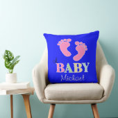 Coussin Oh bébé Douce Coutume Nouveau nom de bébé Nursery (Chaise)