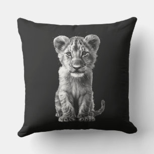 Coussin Oh Bébé Gros Chat Cub Gris