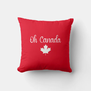 Coussin Oh Canada Elégante feuille d'érable
