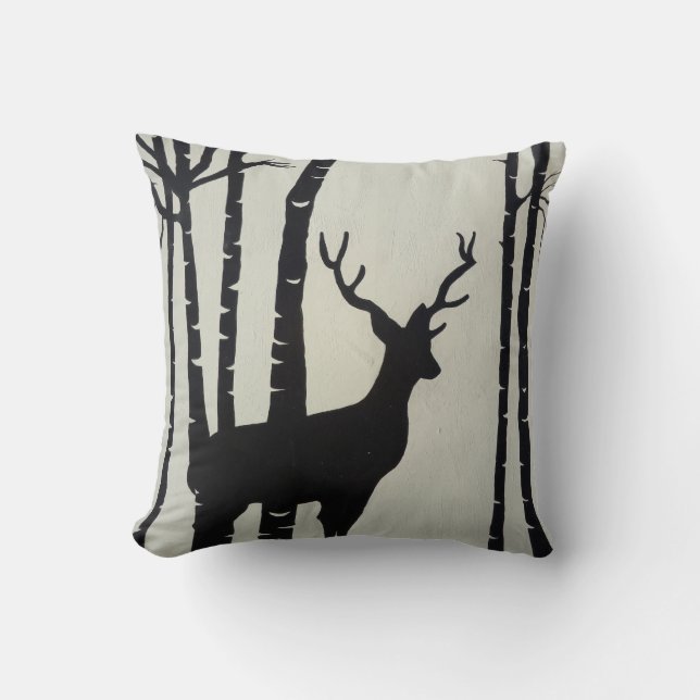 Coussin Oh cerfs communs (Recto)